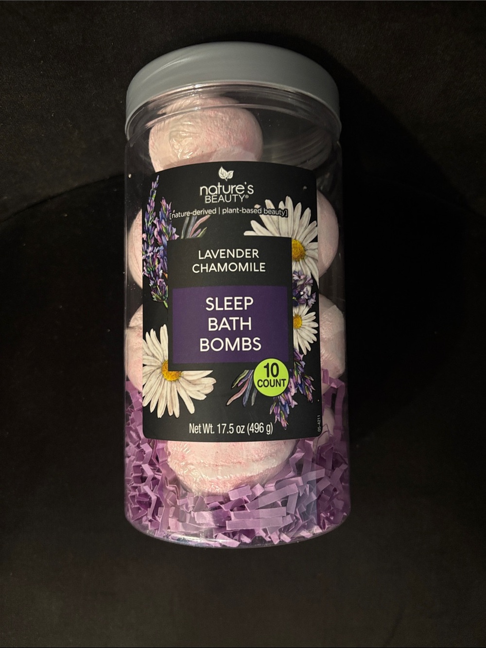 Nature's Beauty Lavender Chamomile Sleep Bath Bombs - Pink (10 Count)